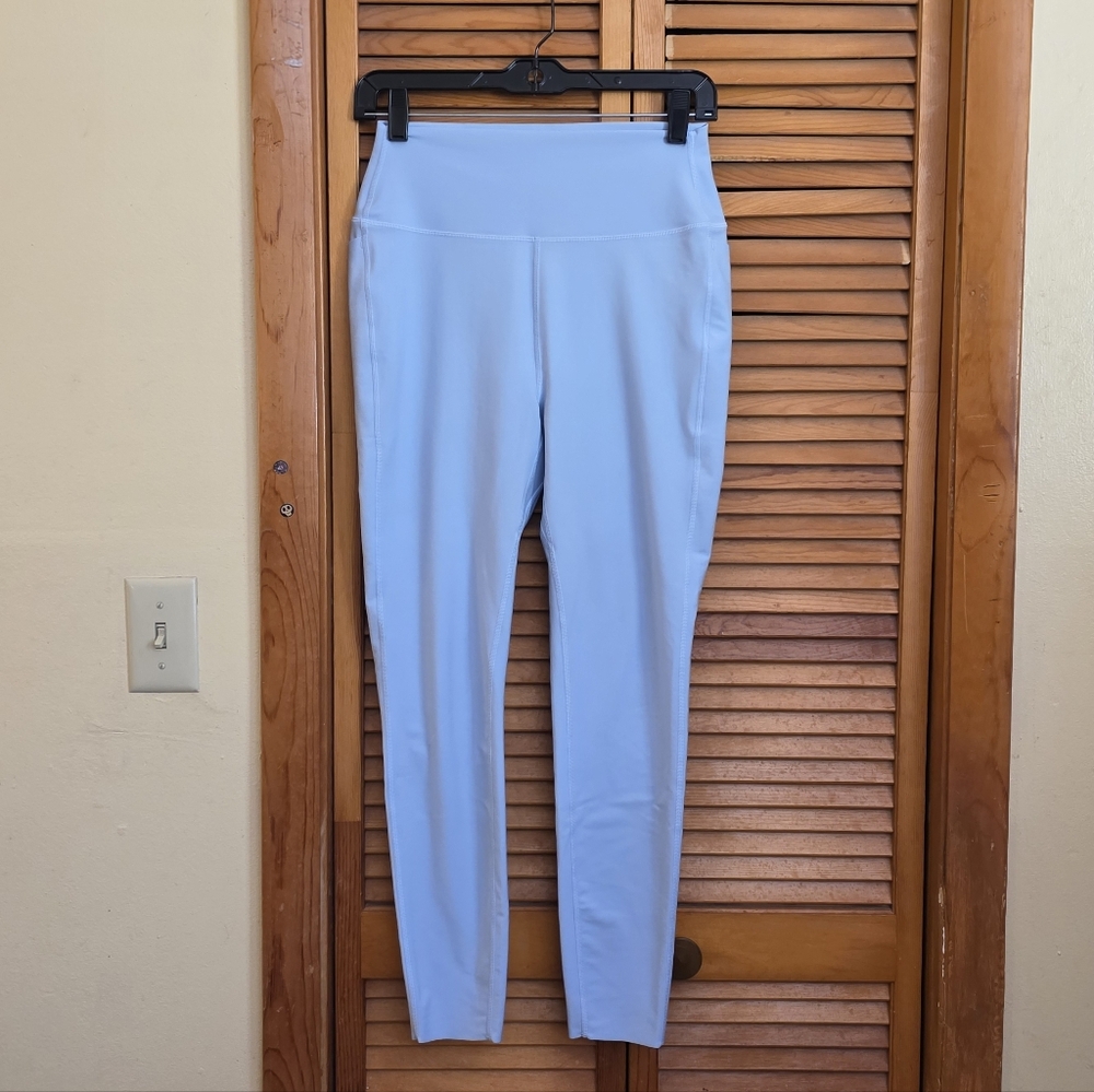 EUC Peloton Women's Light Blue High Rise Leggings Size Medium